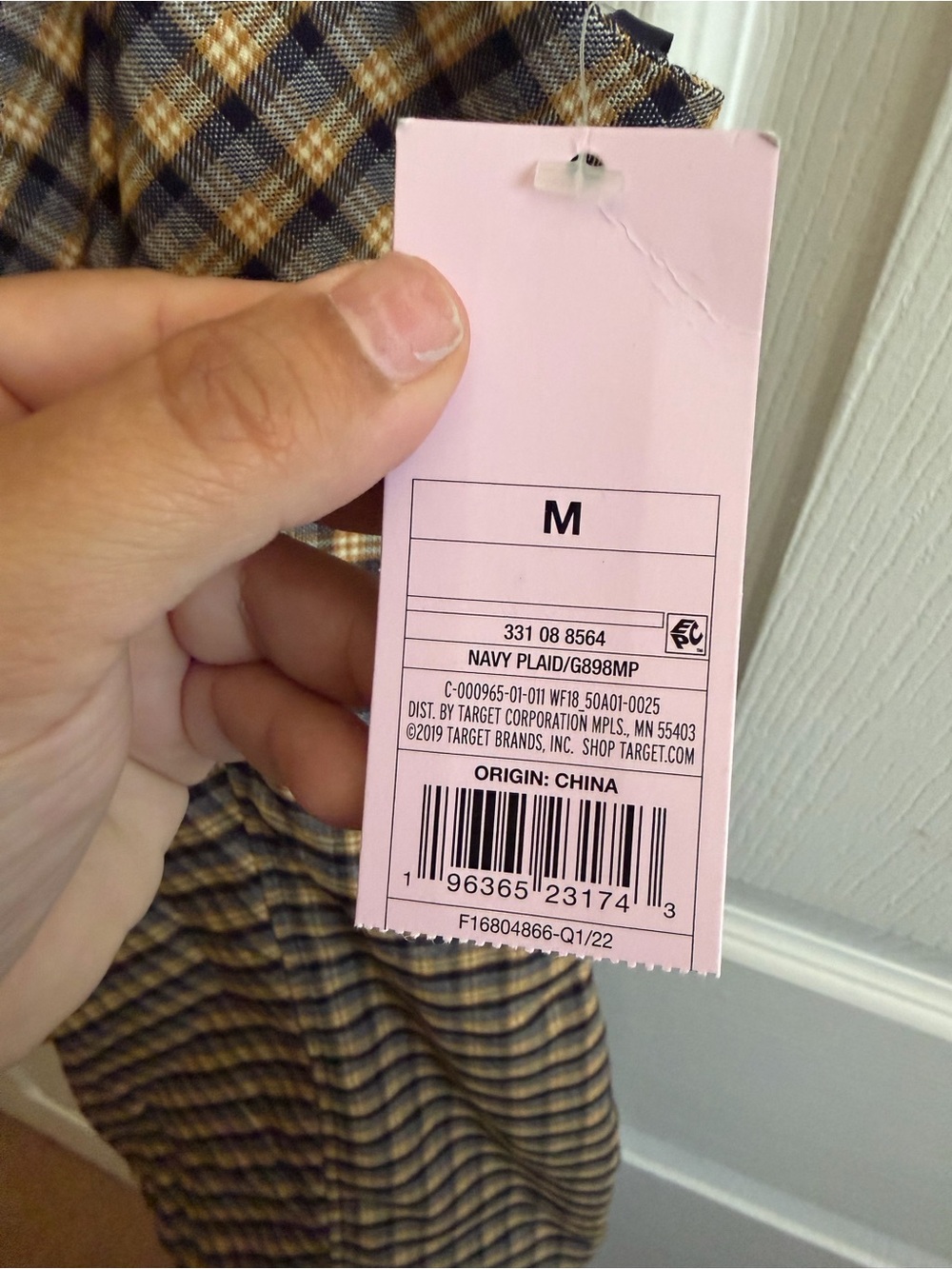 wild fable yellow and black plaid mini dress - Picture 3 of 7